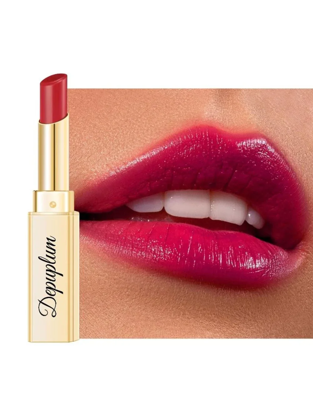 Women's DM74 MVP Red Glow Reviver Moisture Lip Gloss Creamy Tinted Lip Balm